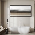thumbnail image 5 of Large Framed Canvas Wall Art Neutral Abstract Mountain Landscape Print for Living Room Decoration - 60"x30" Black Framed, 5 of 8