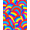 Red, Pattern 1, variant on ODIKA 4'x6' Machine Washable Non-Slip Area Rug, Vivid Concentric Ring with Bold Chromatic Shifts High Traffic Rug, Blue, 396550