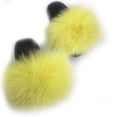 thumbnail image 1 of Mimigo, sandalias deslizantes de piel de zorro Real para niños pequeños, zapatillas peludas de verano para niños pequeños, chanclas, zapatos planos, 1 of 1