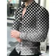 thumbnail image 1 of Camisa informal de fiesta para hombre 2024, camisa social de lujo para hombre, camisa con solapa y botones, camisa informal con estampado a cuadros de manga larga, 1 of 6