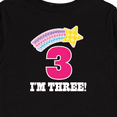thumbnail image 4 of Inktastic 3rd Birthday 3 Year Old Girls Rainbow Star Girls Long Sleeve Toddler T-Shirt, 4 of 5