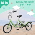 thumbnail image 3 of FICISOG Tricycle for Kids,16-Inch Trike for Boys Girls 3 Wheel Bikes for Beginner Riders, Child Cruiser Bike with Adjustable Height and Rear Basket, 3 of 8
