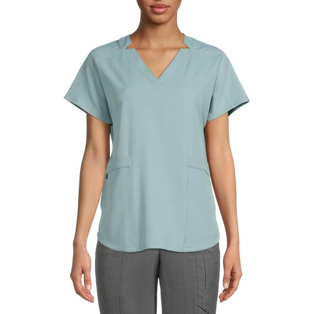 ClimateRight by Cuddl Duds Women’s and Women's Plus VNeck Scrub Top