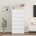thumbnail image 5 of Homfa 6 Drawer White Dresser, Modern Storage Cabinet for Bedroom,Tall Chest of Drawers for Living Room, 5 of 10