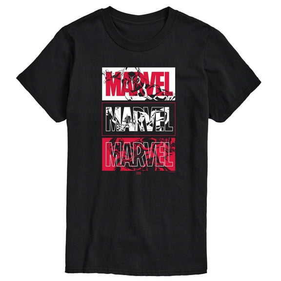 Marvel - Black Panther Stacked Logo - Men's Short Sleeve Graphic T-Shirt