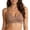Coffee, variant on Bra Women’s Seamless Wireless Comfort Everyday Full Coverage Push Up No Underwire Scalloped Edged Soft Bralettes for Daily Wear Brown M