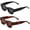A18 Black/Grey+tortoise/Brown, variant on Retro Rectangle Polarized Sunglasses for Small Face Women Men Chunky Square Thick Frame Glasses UV400 Protection