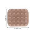 thumbnail image 3 of Unique Bargains 1 Pc Square Hair Shampoo Brush for Head Massage 3.35"x2.76"x2.44" Skin Color, 3 of 6