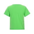 thumbnail image 4 of CYRBOKO Kids Boys Athletic Tops, Short Sleeve Casual Summer Quick-dry Basic Tees Boys T-shirts Green Size 11-12 T, 4 of 7