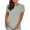 Gray, variant on Delliss Women's Summer Short Sleeve Crew Neck Comfy Fashion Top Simple Stylish Basic Blouse Plus Size T-shirt