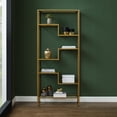 thumbnail image 3 of Crosley Furniture Sloane Art Deco Glass Metal Etagere in Gold, 3 of 7