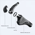thumbnail image 2 of Naiovety Guantes universales de goma para manillar de bicicleta de montaña, de silicona, para agarre ajustable, de aluminio Ciclismo negro, 2 of 6