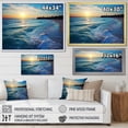thumbnail image 4 of Designart "Sunset Horizon Tranquil Shores Beach V" Coastal Framed Wall Art - Coastal Yellow Coastal Beach Hallway Framed Wall Art Decor, 4 of 6