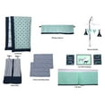 thumbnail image 7 of Bacati - Noah Tribal Mint/Navy 10-Piece Nursery in a Bag 100% Cotton Percale Unisex Crib Bedding Set with 2 crib fitted sheets, 7 of 7