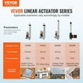 thumbnail image 2 of HCY Linear Actuator 12V, 4 Inch High Load 330lbs/1500N Linear Actuator, 0.19"/s Linear Motion Actuator with Mounting Bracket and IP54 Protection, 2 of 7