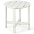 thumbnail image 6 of Gymax 2PCS 18''Adirondack Side Table Weather Resistant HDPE Garden Patio White, 6 of 6