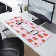 thumbnail image 2 of Stunning Large Gaming Mouse Pad with Chic Summer Fruits & Strawberry Leaves Print - Non-Slip, Mousemat Waterproof - 31.5x11.8 inch, 2 of 7