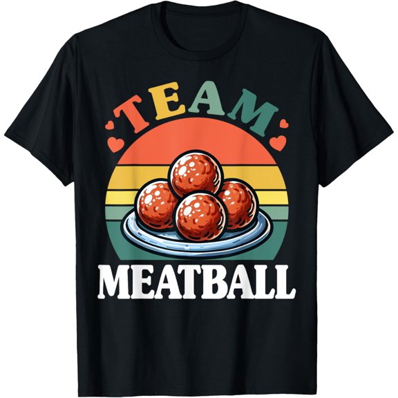 Team Meatball - Italian Food Lover Retro Meatball Gifts T-Shirt