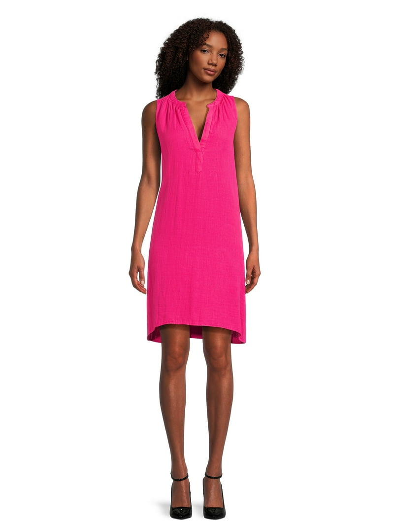 Shift Dress Sheath Cloth Seaport Shift Dress Sailors Knot Blue