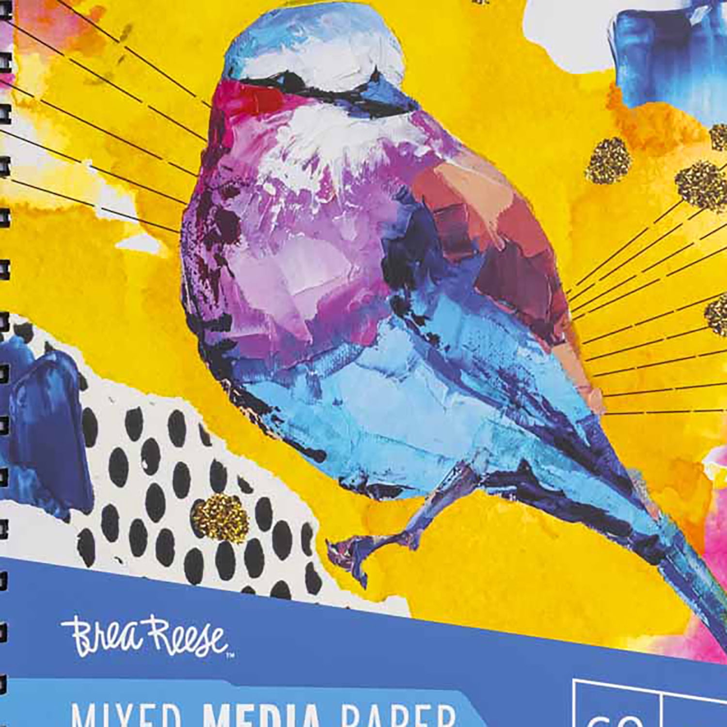 Brea Reese: Mixed Media Paper Pad 60 Sheets - 7x10" - 98 lb, Acid-Free, Layering & Collaging, Compact & Spiral-Bound, Easy Use, Adult Art Supplies