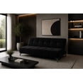 thumbnail image 1 of Sofa Cama Reclinable El Bazar Store New York Terciopelo Negro Futón 3 posiciones Sala, 1 of 7
