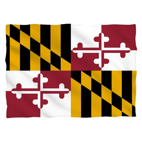Maryland Flag (Front Back Print) Pillow Case