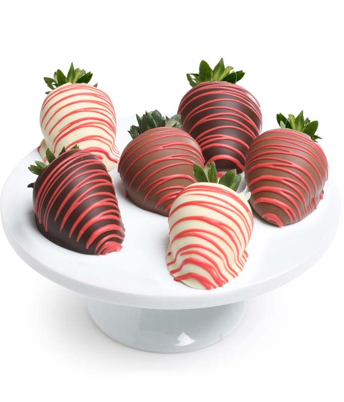 From You Flowers Red Swizzled Chocolate Covered Strawberries