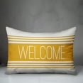 thumbnail image 2 of Creative Products Welcome Farmhouse Stripes Yellow 14x20 Indoor / Outdoor Pillow, 2 of 2