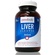 powbab Liver Cleanse Detox & Repair Md Patent Pending Formula for Health Support Aid - 120 caps