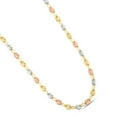 thumbnail image 2 of JewelStop 14K Tri-color Gold Polished Finish Puffed Mariner Link Chain with Lobster Clasp - 20", 2 of 4