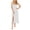 Beige, variant on Qiopertar Women Summer Sleeveless Slit Dress Casual Round Neck Camis Long Dress Mid Calf Length Solid Color Party Vacation Beach Travel, Pink L