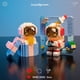 thumbnail image 4 of Bloques de construcción de micropartículas para niños, espacio creativo, aeroespacial, figura de astronauta brillante con luz, juego de ladrillos DIY, juguetes para niños, regalo, 4 of 5