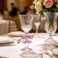 thumbnail image 4 of Compact Champagne Flute SomWiBe French Crystal Bow Wine Glass for Wedding Toast, Engagement, Bridal Shower, 6 Fl Oz, 4 of 5