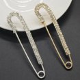 thumbnail image 4 of 6 Pcs/set Sweater Brooch Pin Scarf Shawl Pearl Rhinestone Clip Clothes Breast Badge Pin, 4 of 7