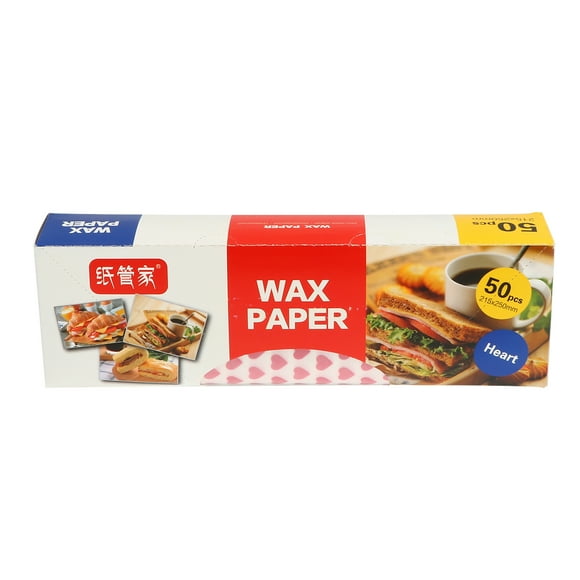 50 Sheets of Baking Wax Paper Food Wrapper Sandwich Wrapping Paper Packing Paper