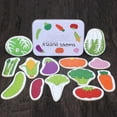 thumbnail image 2 of jifeng Preschool Educational Puzzle Cognitive Card Matching Game Vegetables, 2 of 9