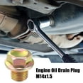 thumbnail image 2 of 4uds M14x1.5 Tornillo Tapón para Drenaje de Aceite para Motor para Honda CR-V Bronce Tono, 2 of 7