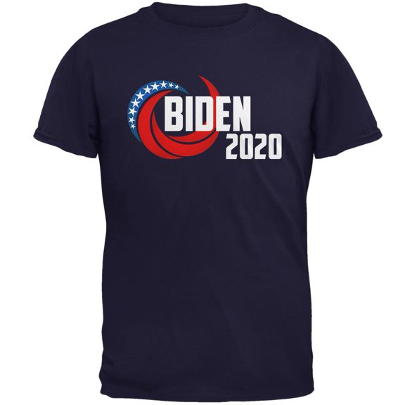 Presidential Election 2020 Joe Biden Swoosh Mens T Shirt Navy 3X-LG