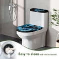 thumbnail image 5 of HELLHERO Turtle Heart Toilet Seat Cover Replacement, Fits All Toilet Shapes Polyester Fabric Bathroom Toilet Cozy Set & Non-Slip, 5 of 8