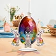 thumbnail image 4 of Colorful Easter Bunny Acrylic Decor - Modern 2D Flat Tabletop Ornament for Living Room, Bedroom, Office Desk, Compact 15cm Festive Home Accent & Spring Gift Idea, 4 of 6