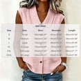thumbnail image 2 of cocolona Summer Tank Tops for Women Lapel Sleeveless Hollow Out Button Shirts Trendy Casual Solid Color Blouses, 2 of 5