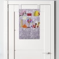thumbnail image 2 of Floral Hanging Pocket Organizer, Swirly Blossoming Spring Bouquets Branches Botanical Garden Pastel Yard Spring, Printed Polyester Storage Bag with Pockets, 14" x 20", Lilac and White, 2 of 2