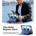thumbnail image 3 of Fintie Vertical Stand Case for iPad 11th Generation 11-inch (A16, 2025) & iPad 10th Generation 10.9-inch (2022) – Magnetic Multi-Angle Case with Clear Back & Pencil Holder, Blue, 3 of 7