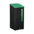 thumbnail image 2 of Rubbermaid Commercial 2078992 Sustain 23 gal Metal/Plastic Decorative Refuse with Recycling Lid - Black/Green, 2 of 3