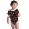 thumbnail image 3 of Balery Eiffel Tower Pattern Baby Climbing Clothes Infant Bodysuit Cute Infant Bodysuit Baby Romper-6 Months, 3 of 7