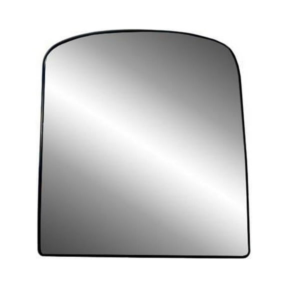 80249 - Fit System Passenger Side Non-heated Mirror Glass w/ backing plate, Chevrolet Avalanche 03-13, GMC Sierra, Silverado 03-18, Suburban, Yukon, Tahoe 03-14, towing mirror top lens