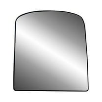 80249 - Fit System Passenger Side Non-heated Mirror Glass w/ backing plate, Chevrolet Avalanche 03-13, GMC Sierra, Silverado 03-18, Suburban, Yukon, Tahoe 03-14, towing mirror top lens