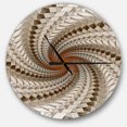 thumbnail image 1 of DesignArt Grande Horloge Murale à Motif de Spirale Fractale Blanche, 1 of 2