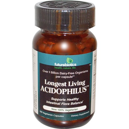 Futurebiotics Longest Living Acidophilus Vegetarian Capsules, 100 CT