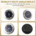 thumbnail image 5 of 12 Pack Solar Lights Outdoor Garden 8 LED Solar Disk Lights Outdoor IP65 Waterproof for Garden Pathway Lawn Patio Yard, 5 of 5